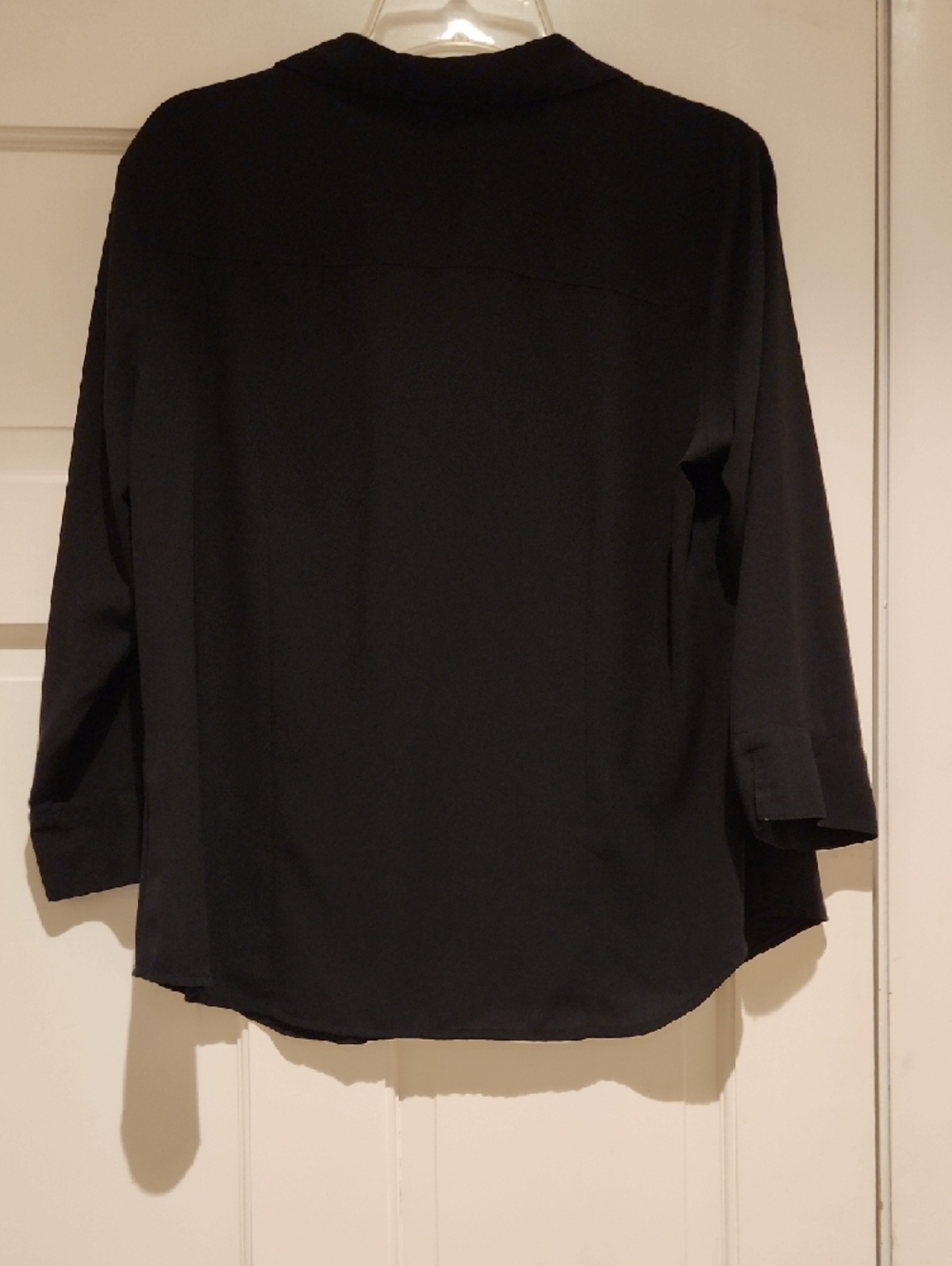 Covington Black Button-Front Shirt Women's L Business Casual - Picture 5 of 7